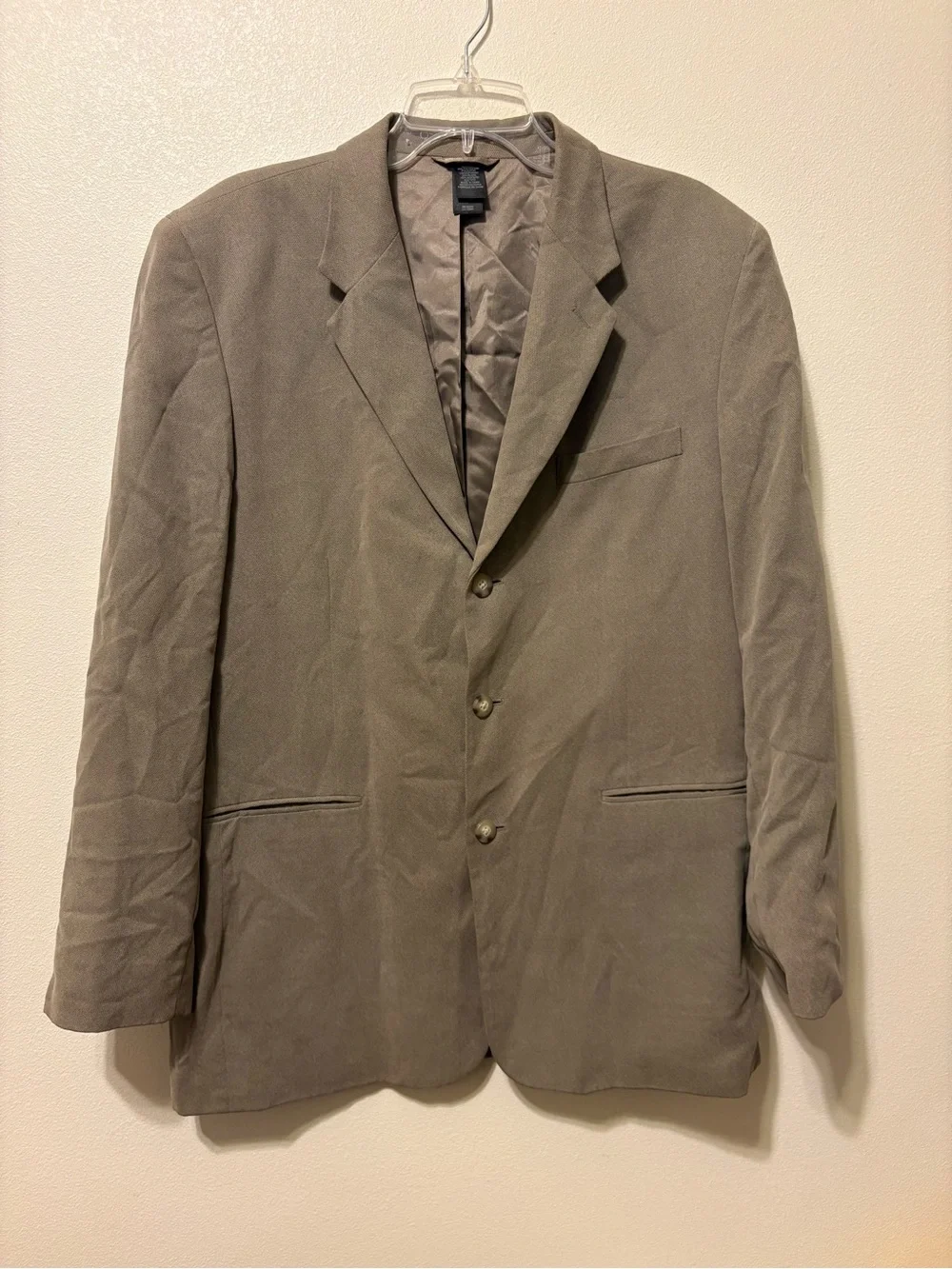Claiborne Men's Taupe Three-Button Sport Coat
